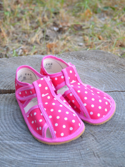 Baby Bare Pink dot copati